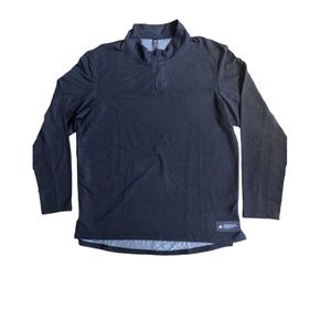 Adidas Men Sweatshirt Training Black 3/4 zip SZ XL NWT